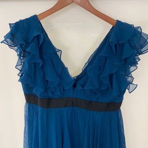 Beautiful blue Marchesa cocktail dress